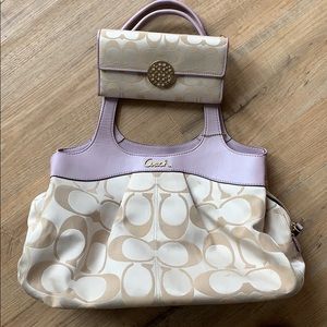 Shoulder bag and matching wallet